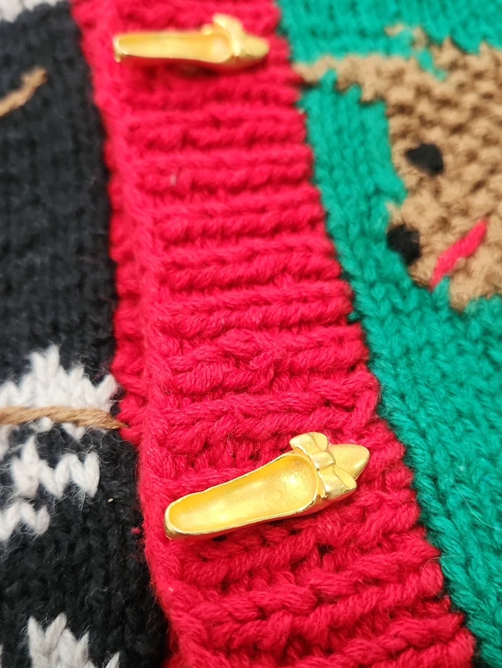 VTG 90s Belle Pointe Fairytale Storybook Knit Cardigan Sweater XL Grannycore - Picture 6 of 16